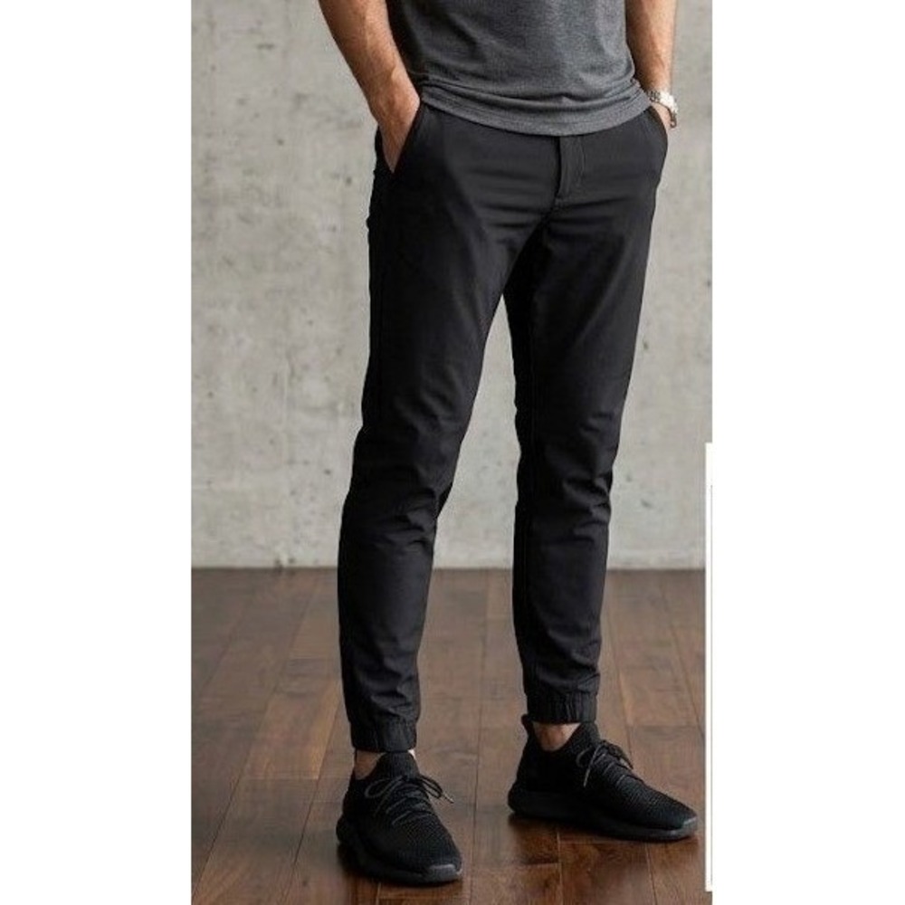 BYLT Premium Ace Black Jogger Classic Pants Mens Size 36 Performance